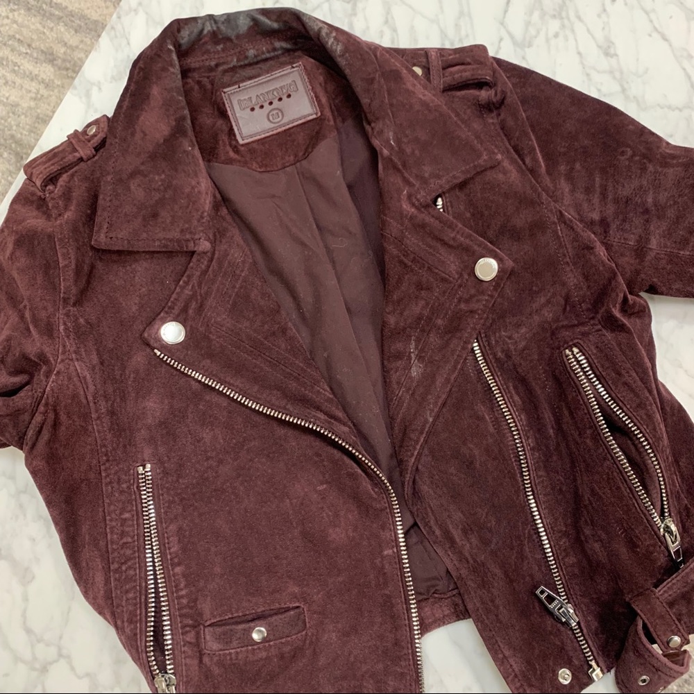 BlankNYC suede moto jacket